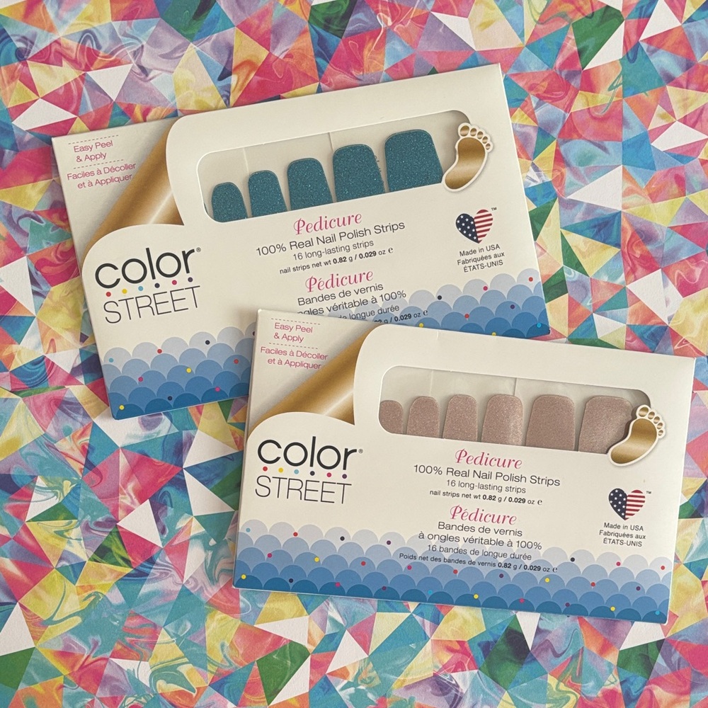 Color Street Vibrant Pedicure Nail Strips